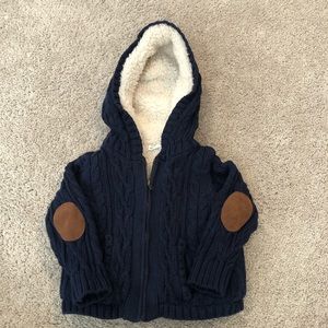 Cable sweater jacket 6 months